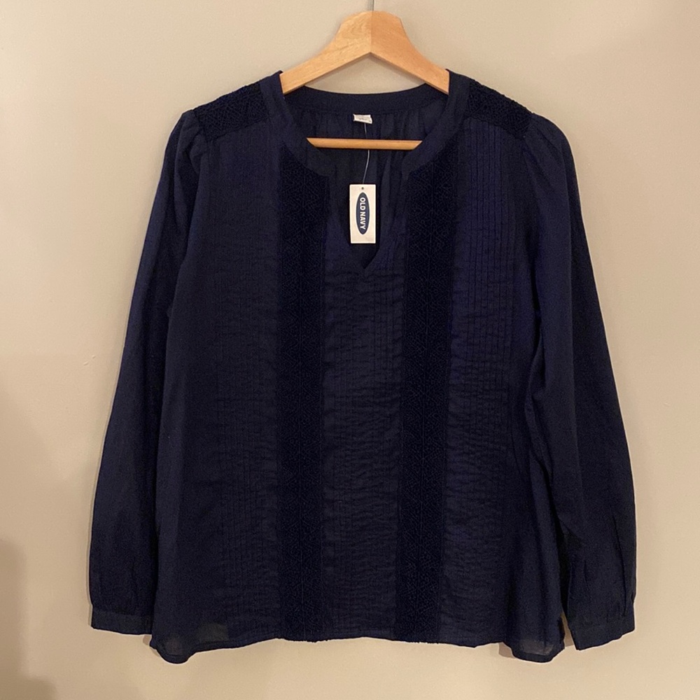 NWT Old Navy Pin-tucked Blouse